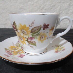 Vintage Susie Bone China Teacup and Saucer Floral